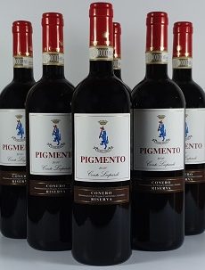 BOX 6 Bottiglie Rosso Conero RISERVA DOCG Pigmento Cantina Conte Leopardi